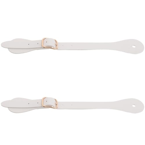 YARNOW Justerbara Sporrarremmar i Konstläder för Ridstövlar Säker Passform och Retro Westernstil med Spänne för Enkel Användning Unisex Ridutrustning för Häst och Ridsport