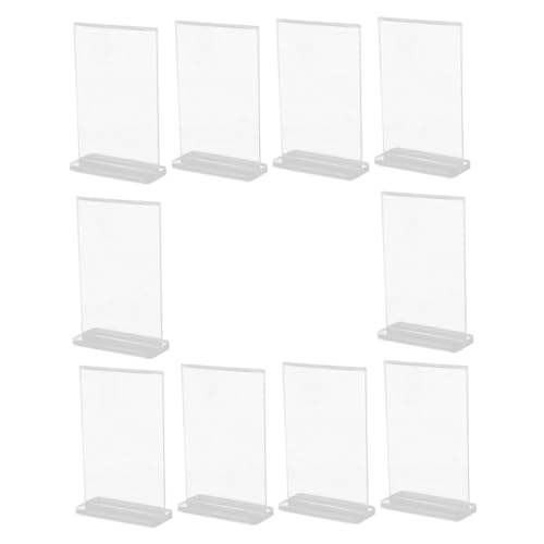 HONMEET Acrylic Display Stand Table Menu Holder Sign Holder for Retail Stores Easy Clean and Elegant Style