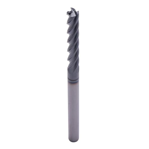 Image of BestParts High Performance 5Pcs Solid Carbide End Mills, AlTiN Coated, 4 Flute, 30 Degree Helix, 3 /16 inch Cutting Diameter, 3 /16 inch Shank Diameter, 1-1 /8 inch Length of Cut, 3 inch Overall Length, Square end