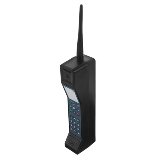 Teléfono de plástico negro retro VALICLUD ideal para atrezo y decoración de salas