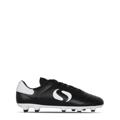 Sondico Mens Strike Soft Ground Football Boots Black/White 12