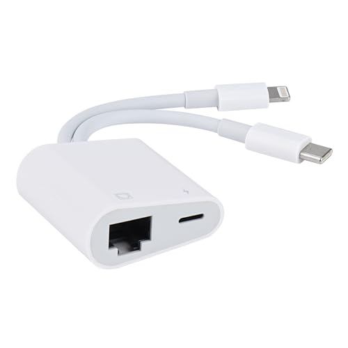 Adaptateur Lightning et USB C vers Ethernet RJ45 100 Mbps Plug and Play