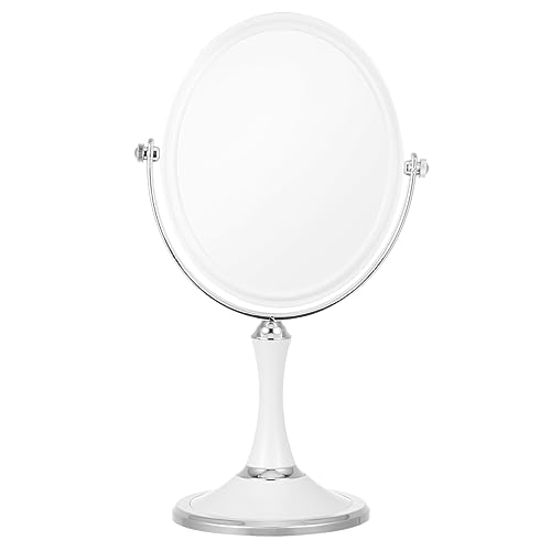 Espejo de Maquillaje Doble Cara Giratorio de Mesa