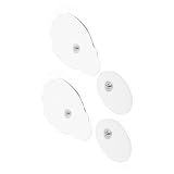 NOLITOY 2 paires Pads de Massage Portables Silicone pour Électrostimulateur Coussinets Multifonctions Body Supply Électrodes de Remplacement Souples et Non Irritantes Adaptées Aux Points