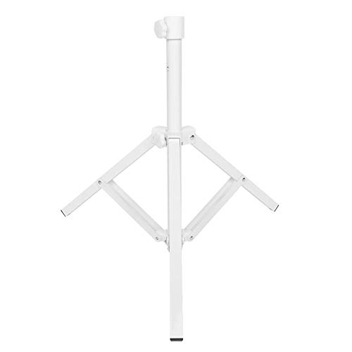 Sombrilla de Playa, Base de sombrilla Plegable 0.9-1.0 en conexión Soporte de Hierro Triangular Blanco para Beach Garden Camping Pesca