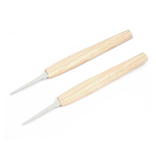 Guitar Bridge Pin Slot Repair Kit 2-Piece High-Precision Saw Set (0.7mm & 1.3mm) for Perfect Fit - Essential Luthier Tool for Instrument Maintenance