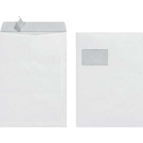 Herlitz Versandtasche C4 90 g Haftklebend mit Fenster, 25 Stück...