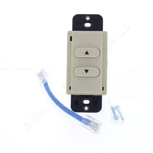#US Ivory Load Logic Room Controller Switch Raise/Lower UTP RJ45 RCSRLI
