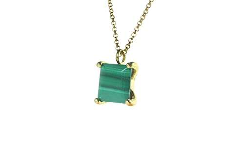 Collier en anémone de malachite vibrante, bijou de haute joaillerie avec pendentif d'exception
