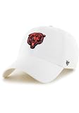 47 NFL Unisex Adult Alternate Clean Up Primary Logo Adjustable Hat Cap One Size (US, Alpha, One Size, Chicago Bears - White, Chicago Bears)