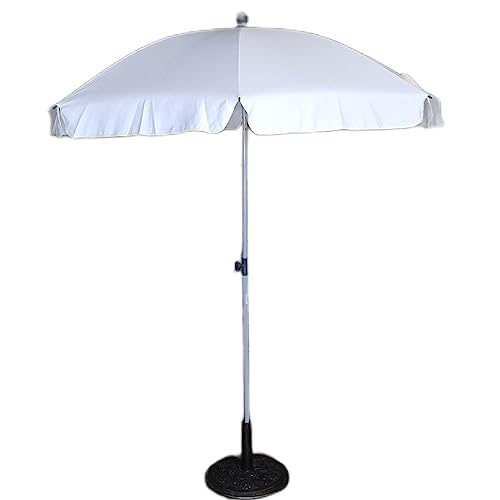 Parasol extérieur 200cm CLSDRZC avec inclinaison crème pour la plage et le patio