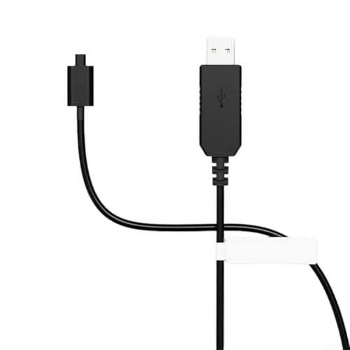 Di2 USB Charging Cable for Shimano Electronic Shifters, 90cm for Bike Gear Battery Charger Adapter for Di2 Electronic Groupset, Black Plastic Metal