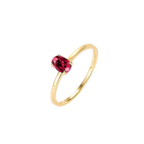 Alliance or jaune véritable et rubis pour sceller votre amour d'un éclat précieux