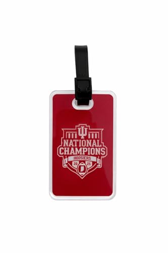 Desert Cactus Indiana University Champs Luggage Tag – Official IU Bloomington Hoosiers Travel ID Tag for Suitcases, Bags, and Carry-Ons (Acrylic 2025 Championship)