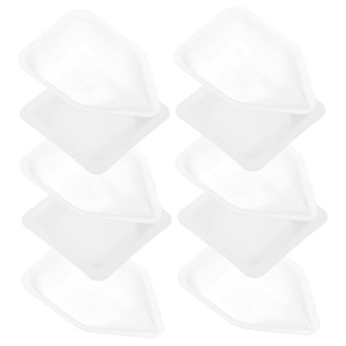 NAMOARLY Plastic Weighing Dishes Scale Pans Lab Dishes 100pcs Set Weighing Boats with Chamfered Edges