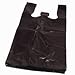 500ct 1/6 Black Plastic T-shirt Bag 12x6x21 Large