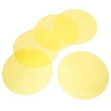 SMASOLO 5pcs Self-Adhesive Warm Light Color Changing Film for Lamps 4 Inch Pet Lighting Filter for Home Ambience Soft Glow Diffuser in Living Room Bedroom