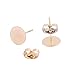 Base de disque Consultes Gold plaquée Dos oreilles for les bijoux, 50pcs en acier inoxydable (Color : Gold plated, Size : 6mm)