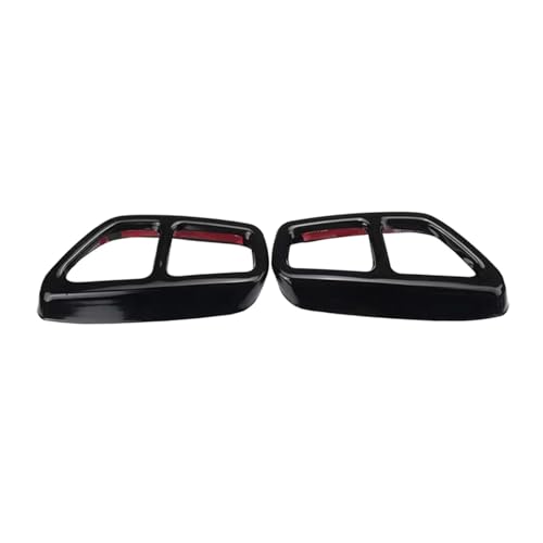 Cadre d'échappement noir pour BMW Série 5 G30 G31 garniture de canule double élégante