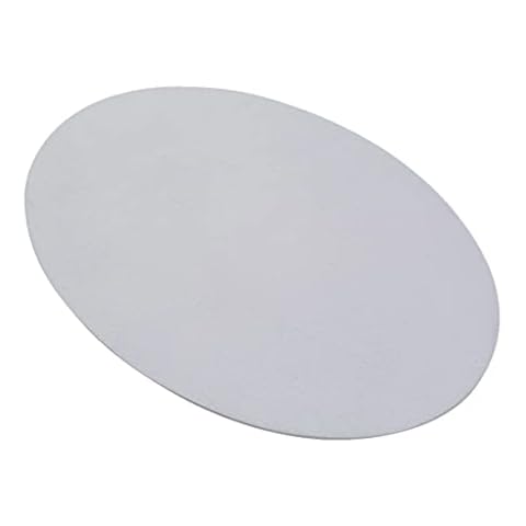 NKlaus Oval White Aluminium Candle Plate Cover