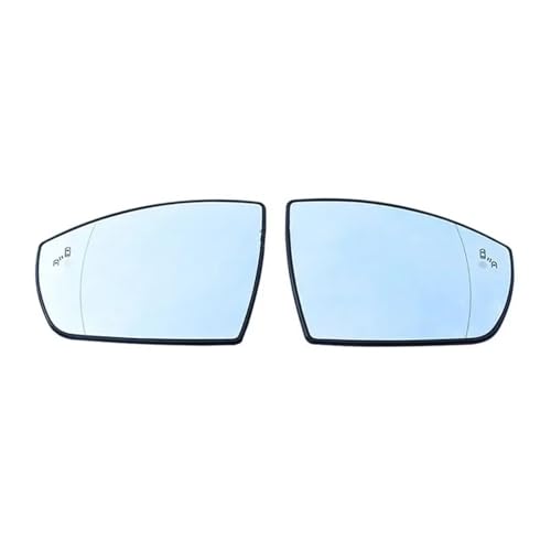 Cristal Espejo Reemplazar Espejo Retrovisor Convexo Con Calefacción Y Advertencia Punto Ciego Para Ford KUGA II BSM (modelos 2013-2019)(Pair(LH and RH))