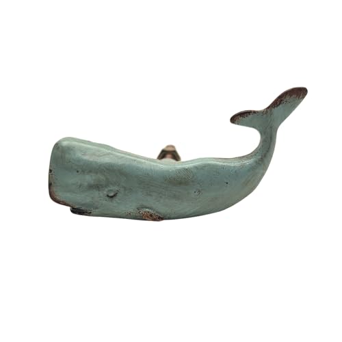 TG,LLC Sea Foam Green Nautical Whale Dresser Pull Blue Drawer Knob Kitchen Cabinet Hardware Coastal Beach Home Decor