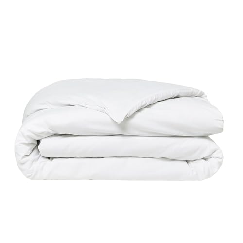 Housse De Couette en Coton Bio Organic - Blanc - 140 X 200 Cm
