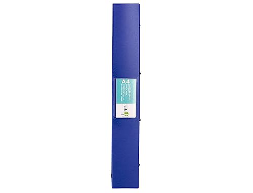Liderpapel 4 Mixed Ring Binder 40 mm Polypropylene DIN A4 Translucent Blue - Image 3