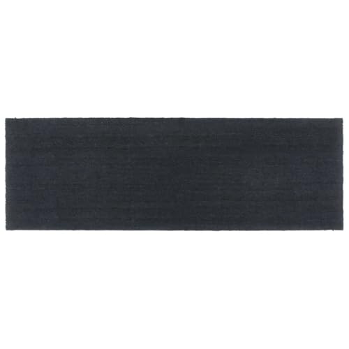 XHNIFBN Felpudo gris oscuro 100 x 300 cm – Esterilla de coco robusta para la entrada – Antideslizante fibra de coco – Felpudo grande para interior y exterior