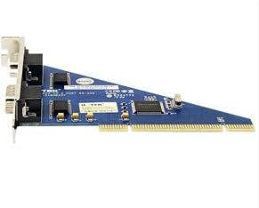 PCI Serial Card PCI to 2-Port RS232 Expansion Card 9-pin Desktop Serial Card PC Motherboard Adapter Card 9-pin 9-pin Expansion Card