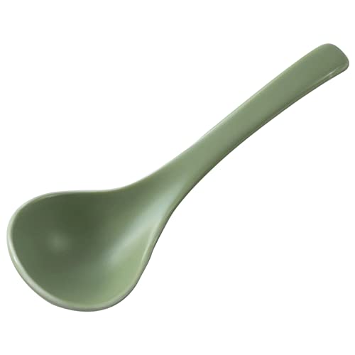 Cucharas de postre de cerámica, cucharas de sopa asiáticas, adecuadas para ramen, fideos, cucharas pequeñas para aperitivos, cucharas aptas para lavavajillas