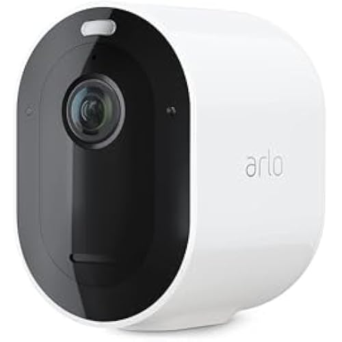Arlo Pro 4 Spotlight Camera - 1 Pack - Wireless Security, 2K Video & HDR, Color Night Vision, 2 Way Audio, Direct to WiFi No Hub Needed, VMC4050P - White (Renewed)