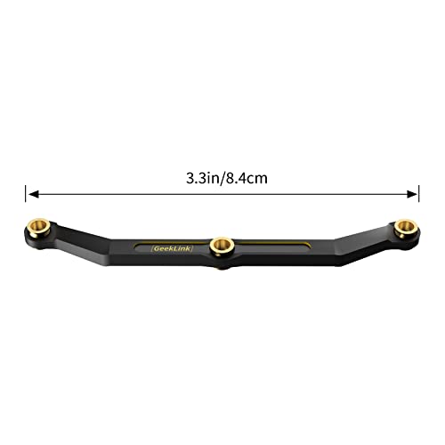Image of Black Brass Steering Link Upgrade Parts for TRX4M 1 /18 RC Crawler Car