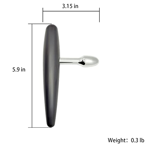 Darkring Trigger Point Massager Tool - Pressure Point Massage Tool For Iastm And Muscle Knot Release - Stainless Steel And Wood Accupressure Massage Reduce Neck Leg Pain (T Shape) #TOP6