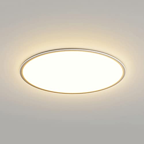 Plafonnier LED moderne Lamp Lustre à intensité variable 3000K-6000K rond et blanc