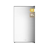 EVVO Frigorífico Mini F24X, 91 L, Inox, Bajo Consumo 85 kWh/año, Compartimento congelador, 41 dB, Mini nevera compacta para estudios, oficinas y cocinas modernas