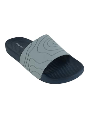 Image of Men & Boys Embossed Sliders | Soft EVA Flip Flops & Slippers