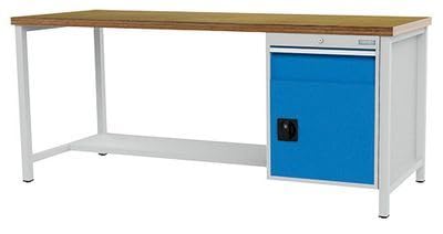 Bedrunka+Hirth - Kastenwerkbank 2000x750x959 mm mit 1 Schublade, 1 Flügeltür und 1 Ablageboden halbe Tiefe