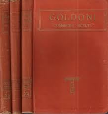  Goldoni, Set di Libri Rilegati, Rosso, Collezione Vintage volume XI