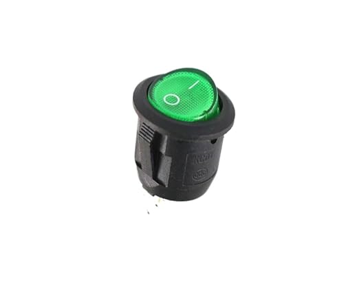 Interrupteur KCD1 rond bleu 12V pour réparer vos appareils électriques défectueux 3Pin