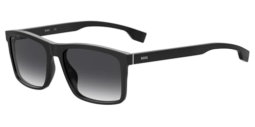 HUGO BOSS Unisex 1036/S Sunglasses Black/Grey Shaded 58