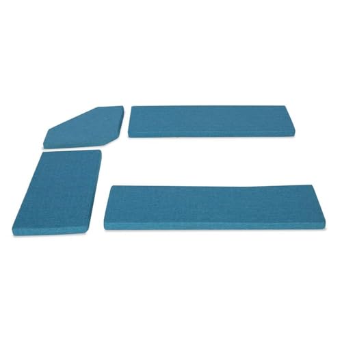 Linon Polyester Cushion Set for Chelsea Nook in Blue (Nook NOT Included)