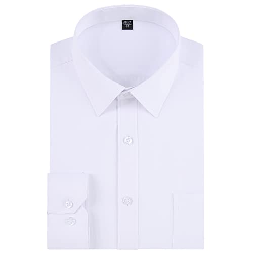 Long Sleeve Dress Shirts for Men - Regular-Fit Casual Button-Down Shirt with Pockets3