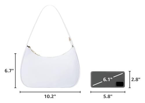 Image of CYHTWSDJ Shoulder Bags for Women, Cute Hobo Tote Handbag Mini Clutch Purse with Zipper Closure