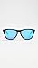 Oakley Mens OO9245 Frogskins Low Bridge Fit Square Sunglasses, Matte Black/Prizm Sapphire, 54 mm