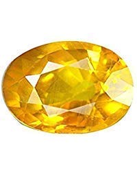 Saphir jaune Pukhraj naturel 10,70 carats pierre précieuse non chauffée AMZ12957