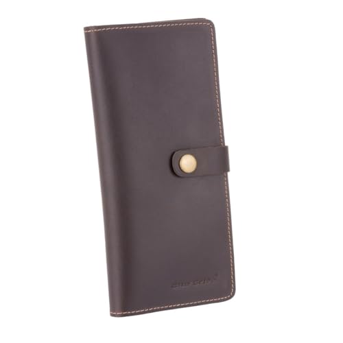 Carteira Feminina 100% Couro Legítimo Compacta(MARROM ESCURO)