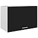 vidaXL Hängeschrank 1 Regalboden Küche Schrank Einbauküche Küchenzeile Küchenmöbel Oberschrank Küchenschrank Schwarz 60x31x40cm Spanplatte