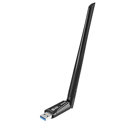 Image of ARVOX AX900 900 Mbps WiFi-6 Wireless Network USB Adapter for Desktop PC with 2.4Ghz /5Ghz High Gain Dual Band 5 Dbi Antenna Wi-Fi, Supports Windows 11 /10 /8.1 /8 /7 /Xp, Mac Os 10.15 and Earlier