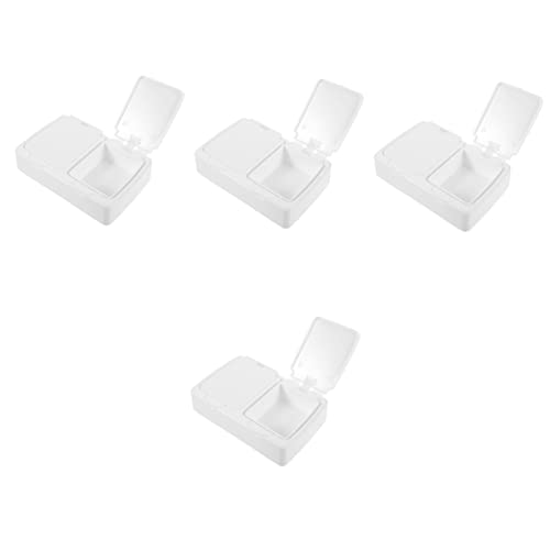 BESPORTBLE 4pcs Organizer Box Lid for Cotton Swabs Reusable Cotton
